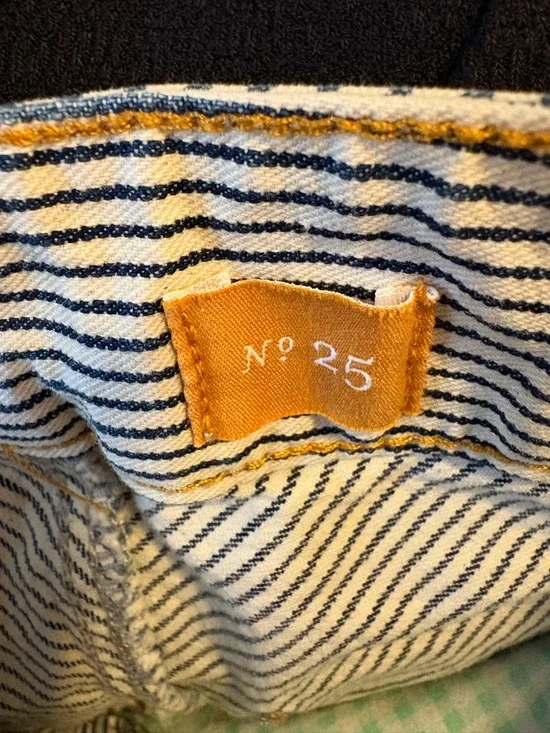 Women’s Anthropologie Pilcro & Letterpress Railroad Denim Striped Skirt size 25 - Picture 8 of 9